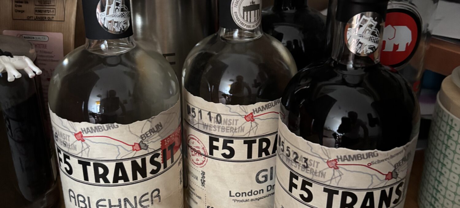 Wochenrueckblick kw 18 2025 gin und rote gruetze likoer von f5 transit