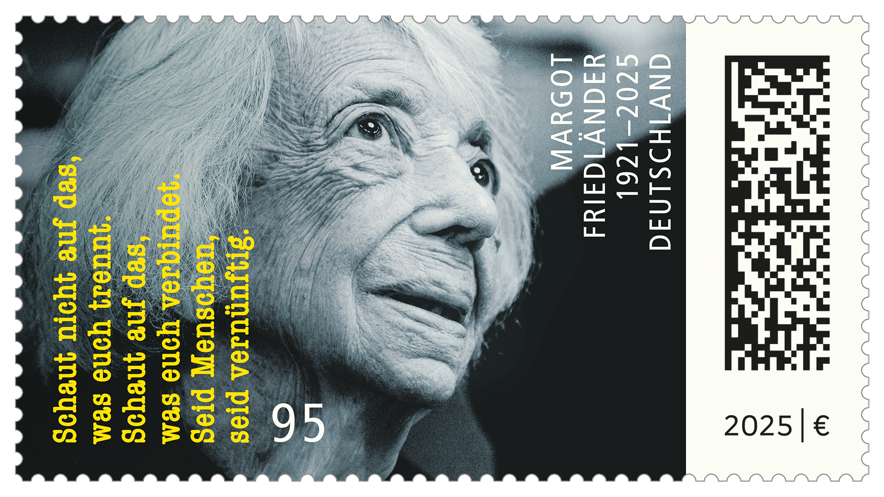 2025 Margot Friedlaender Briefmarke