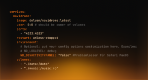 Navidrome docker-compose.yml